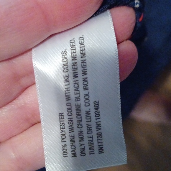 🐈⬛Elegant Dark Blue and Red  Patterned Dress - Picture 8 of 9